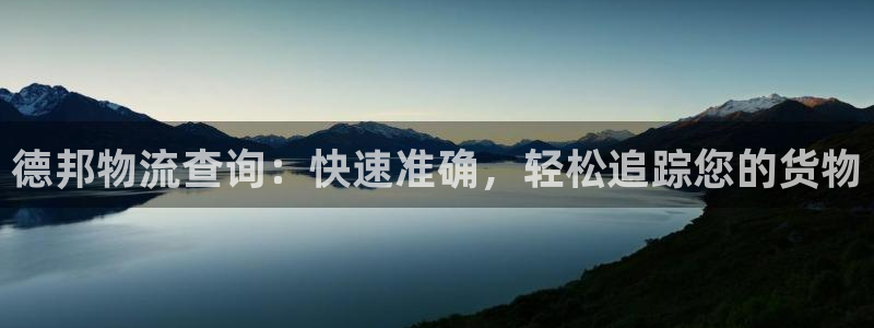 28圈注册网址百度知道：德邦物流查询