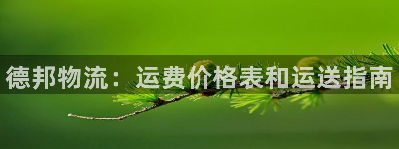 28圈链官网：德邦物流：运费价格表和