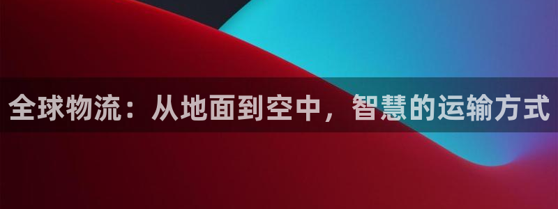 28圈登录：全球物流：从地面到空中，